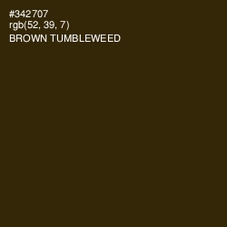 #342707 - Brown Tumbleweed Color Image